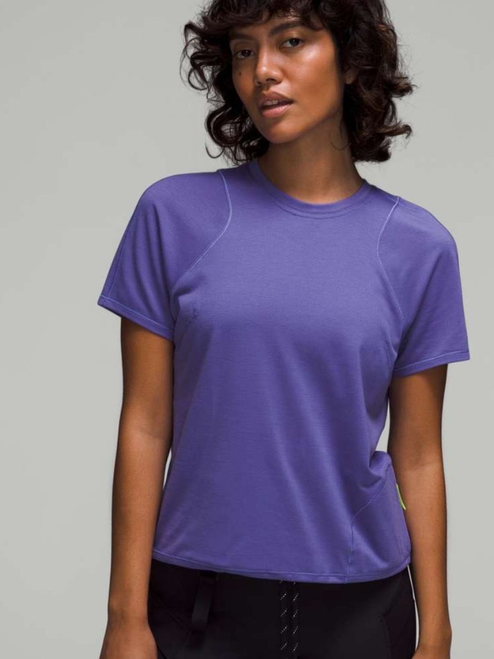 Lululemons Purple Lightweight Cinch Hike Shirt Nwt